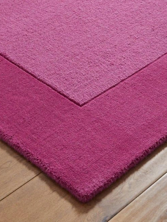 Pink hand tufted carpet