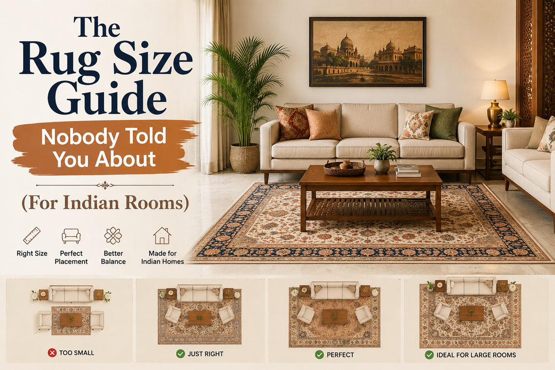 The Rug Size Guide Nobody Told You About (For Indian Rooms)