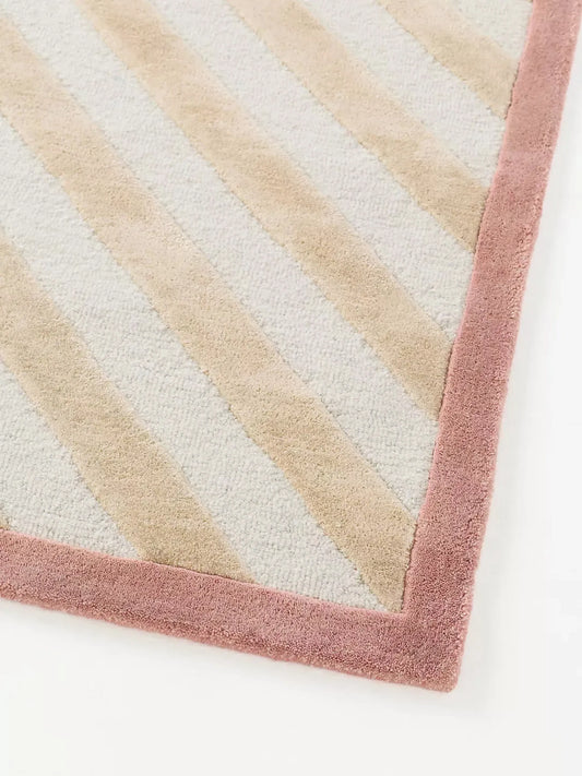 Elodie Tufted Wool Blend Striped Rug