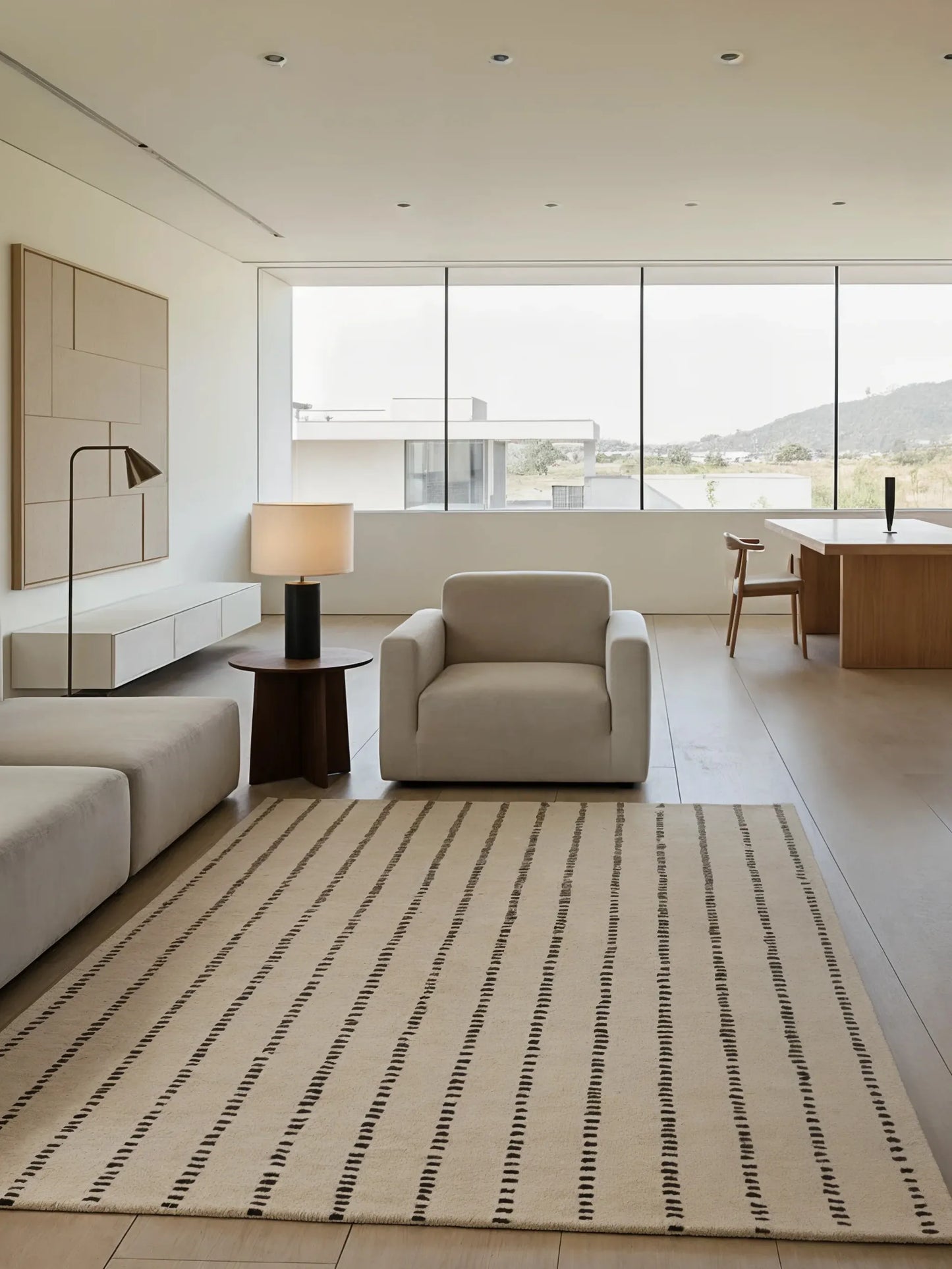 Greige Wool Rug