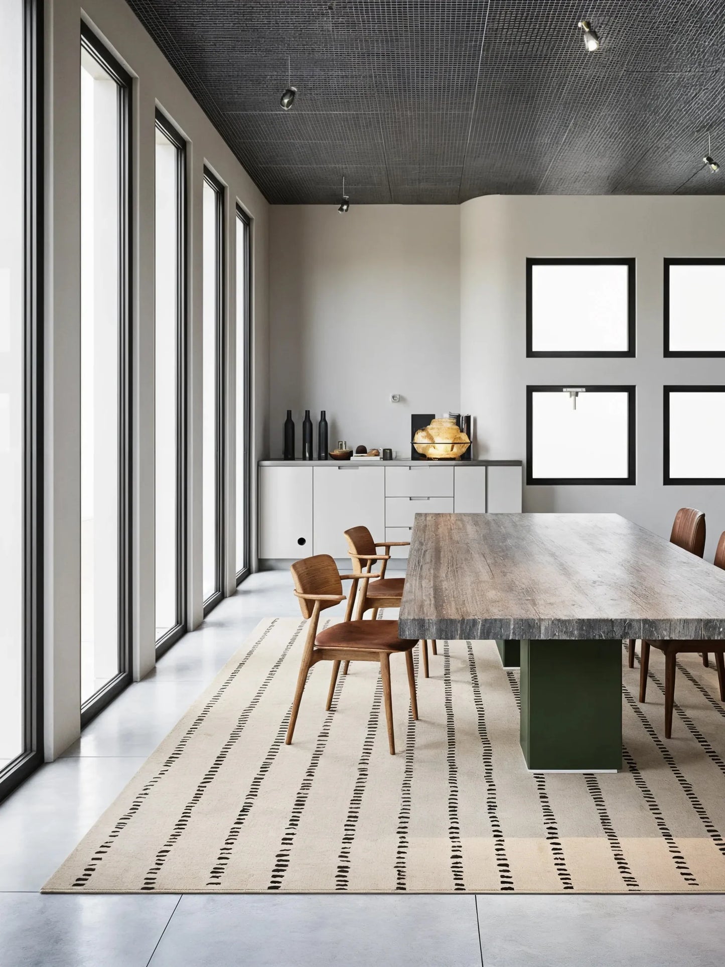 Greige Wool Rug