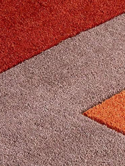 Handmade Multi Cubes Wool Rug