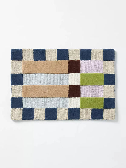 Hoxton Wool Tufted Checkered Rug