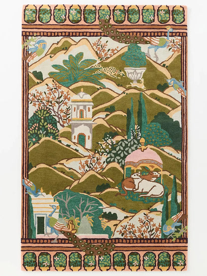 MINDTHEGAP Gardens of Jaipur Tufted Wool