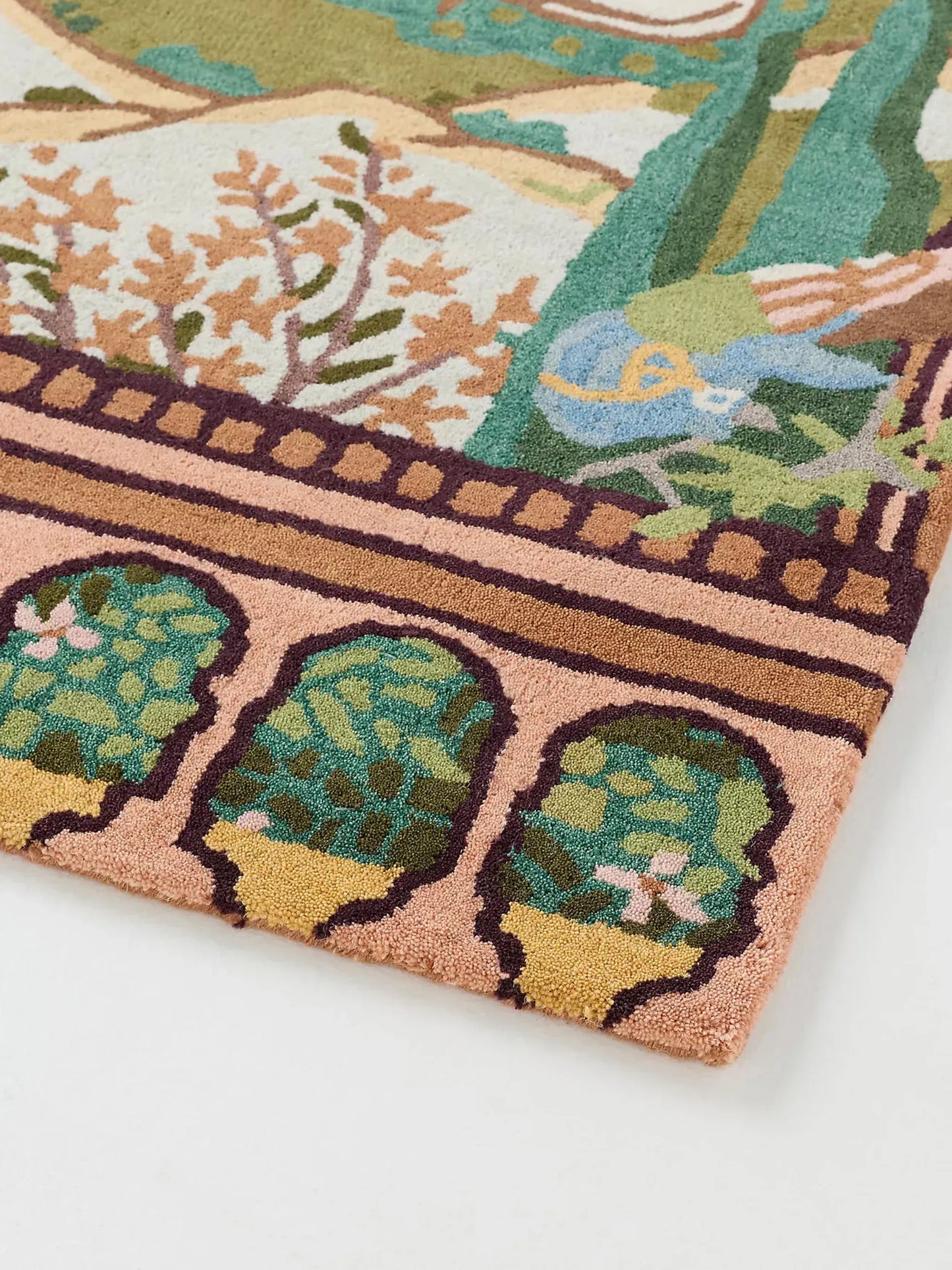 MINDTHEGAP Gardens of Jaipur Tufted Wool