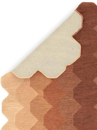 Floral Hand-Tufted Wool Carpet