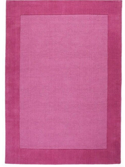 Pink hand tufted carpet
