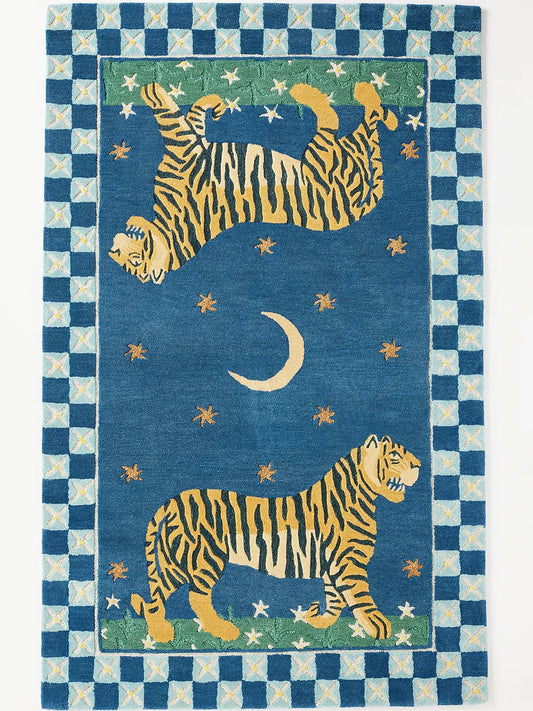 Print good tiger rugs