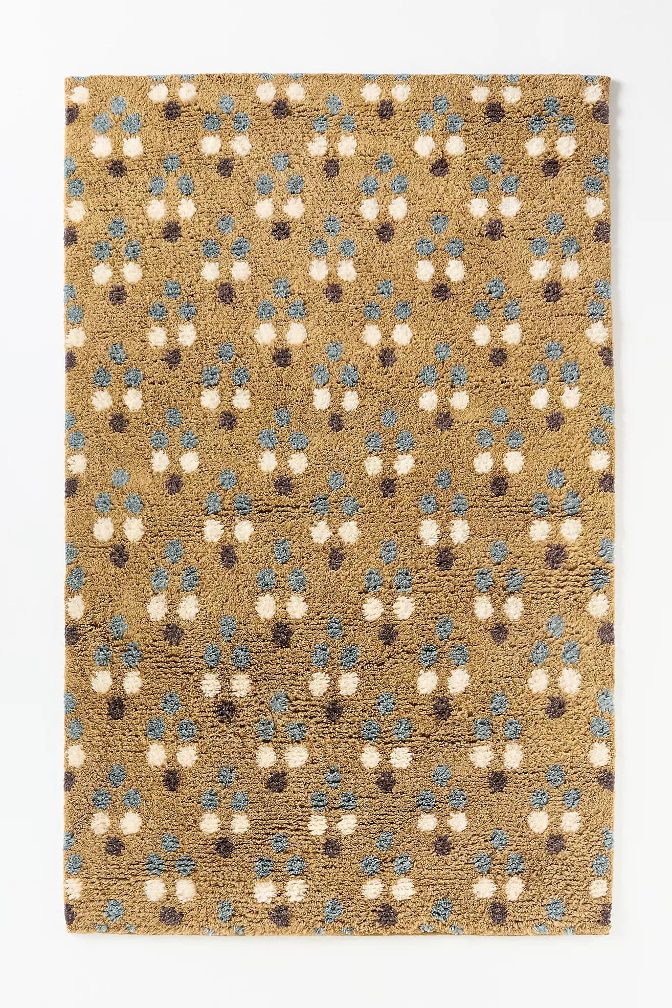 Dottie Tufted Wool Shag Dotted Rug