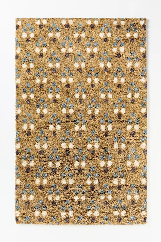 Dottie Tufted Wool Shag Dotted Rug